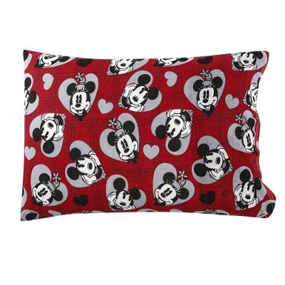 Fronha Avulsa Kazzavip Malha 100% Algodão 48cmx68cm Estampada Disney Vermelho