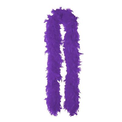 Estola de Penas para Fantasias Penas Sintéticas 160CM Roxo Extra Festas