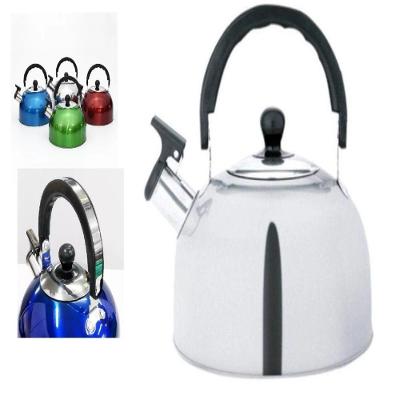 Chaleira Gold Plus com Apito Aço Inox Antiaderente para Indução Prata Yeet 1,5L
