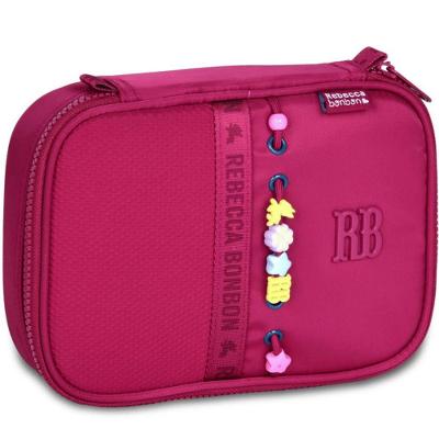 Estojo Baú Clio Style Rebecca Bonbon Beaded Fun RB27423 Poliéster Rosa