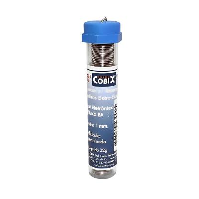 Estanho Tubinho 2620 com Fluxo 63x37 1.0mm 22g Cobix