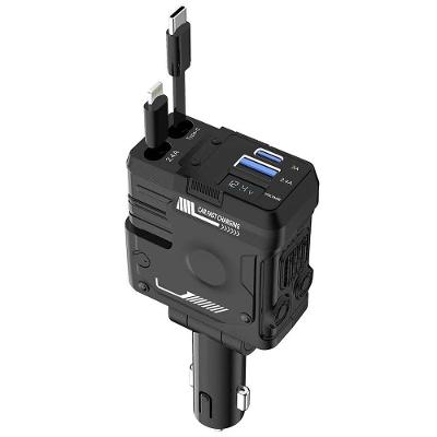 Carregador Veicular AB Mídia SU-RET2 120W 4 Dispositivos Preto
