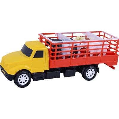 Caminhão Mini Boiadeiro 742 com 4 Vacas Roda Livre Diverplas