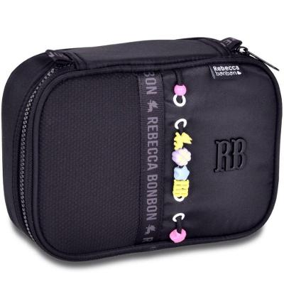 Estojo Baú Clio Style Rebecca Bonbon Beaded Fun RB27423 Poliéster Preto