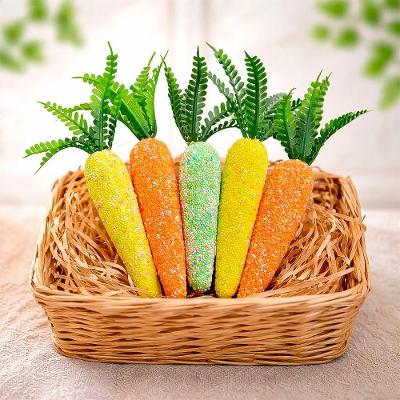 Enfeite Decorativo Cenourinhas Páscoa Colorido Kit 60pçs