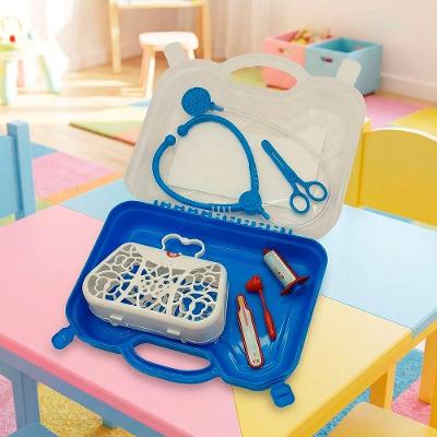 Brinquedo Educativo Meu Consultório Médico Kit 6 Azul com Acessórios