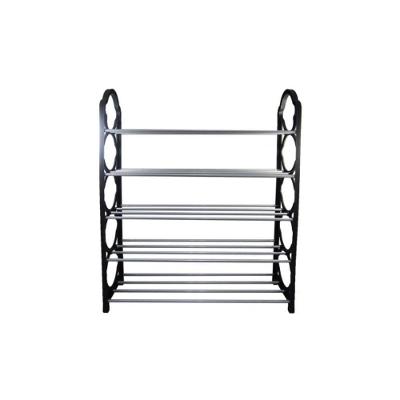 Sapateira Desmontável 5 Prateleiras PVC e Metal Organizador Vertical para Sapatos Grande Yeet