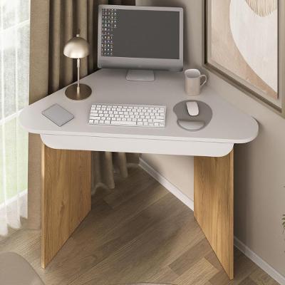 Mesa Escrivaninha em l Trinity Moderno 1 Gaveta MDP 126CM Branco