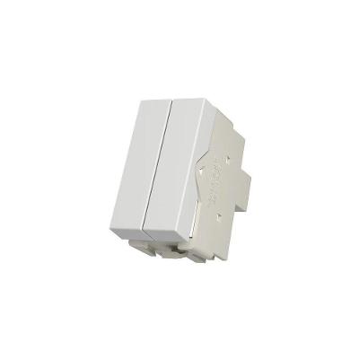 Módulo Interruptor Duplo Paralelo Infiniti Plus Colors 10A Fosco Níquel Margirius