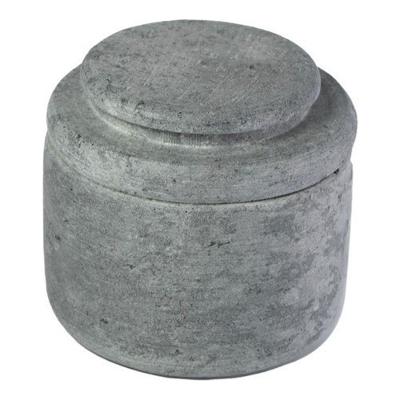 Manteigueira Francesa Redonda Gourmet de Pedra Sabão Mantém a Manteiga Fresca 80g