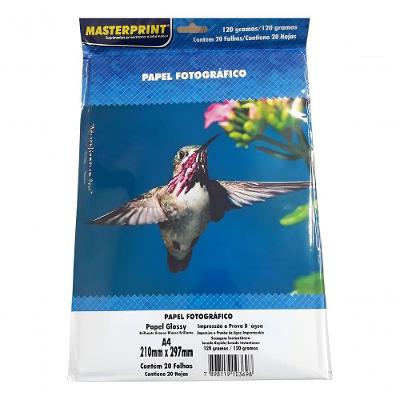 Papel Fotográfico Maxprint Masterprint 120G A4 2 Pacotes Branco