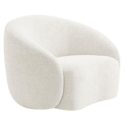 Poltrona Amore Luxo Bouclé Fibra Sintética Branco Mabe Magazine