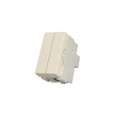 Módulo Interruptor Duplo Paralelo Infiniti Plus Colors 10A Fosco Duna Margirius