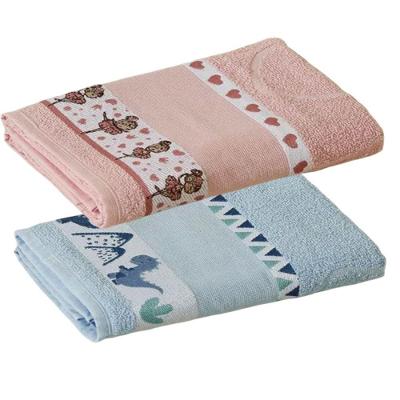 Kit 2 Toalhas de Banho Infantil Funny 100% Algodão 340g-m2 Rosa e Azul LM Peter