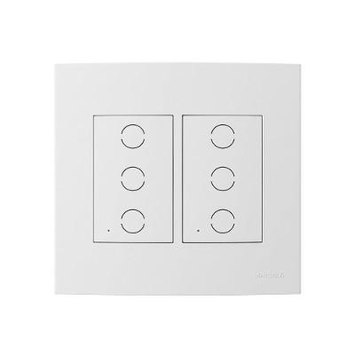 Interruptor Inteligente IOT-TW46 4x4 Touch com Wi-Fi Branco Margirius