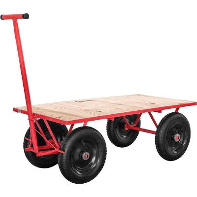 Carrinho Plataforma Nove54 300Kgf com Estrutura Pintada Vermelho