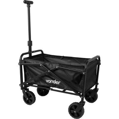 Carrinho para Carga CDV 060 Dobrável com Bolsa 60KGf Preto Vonder