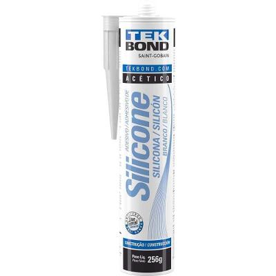 Borracha de Silicone Acético Branco Tekbond 256G