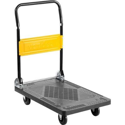 Carrinho Plataforma 6160000015 150 Kgf Alça Dobrável Preto e Amarelo Vonder