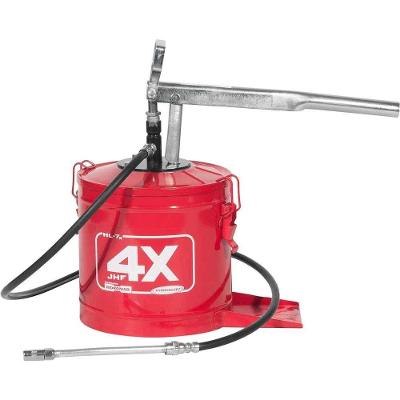 Bomba Manual para Lubrificação HL-7 com Compactador e Mangueira com Trama de Nylon Vermelho