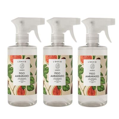 Água Perfumada Figo Ambarado Frutal Arabesc Fragrância Frutal Ambarada Transparente L'envie Kit
