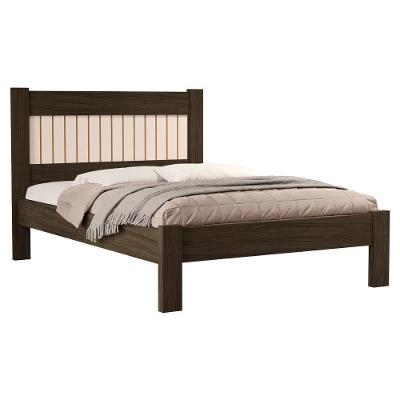 Cama Casal Bela com Estrado Reforçado MDF Chocolate Off
