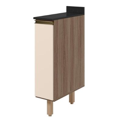 Balcão Kali Premium 1 Porta MDF 20CM Carvalho Toq Off White Nicioli Móveis