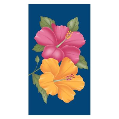 Toalha de Praia Kazzavip 100% Algodão 360g-m2 Aveludada Azul Buettner