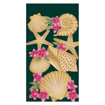 Toalha de Praia Kazzavip 100% Algodão 360g-m2 Veludo Verde Buettner