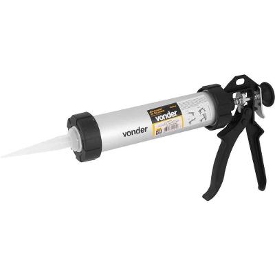 Aplicador Tubular para Silicone 400ML Cinza Vonder
