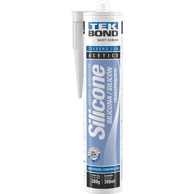 Borracha de Silicone Ostenvonder Adesivo Selante Anti-Fungo Transparente Tekbond 280g