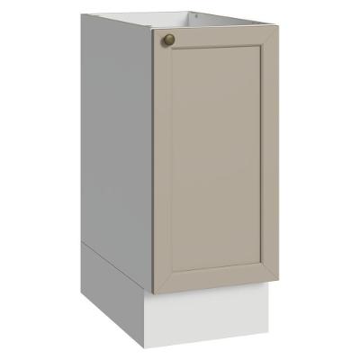 Balcão Vik 1 Porta MDP 35CM Branco e Crema Madesa