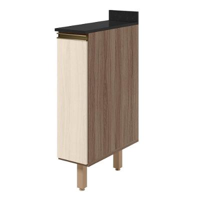 Balcão Kali Premium 1 Porta MDF 20CM Carvalho Toq Bianco Nicioli Móveis