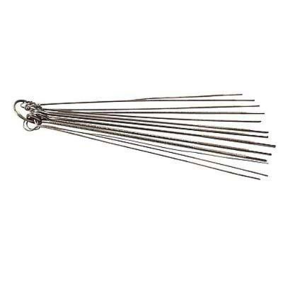 Agulheiro para Maçarico - Limpeza de Bicos Kit com 13 Limpadores Redondos em Aço Inox