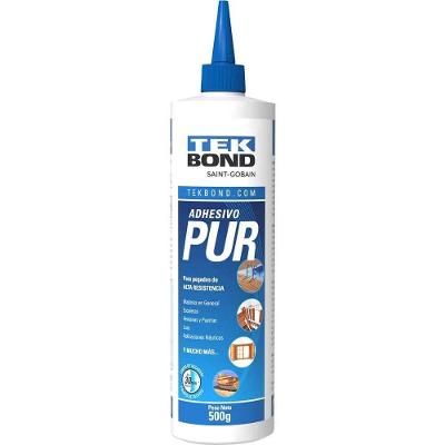 Adesivo para Madeira PUR Monocomponente 500G Resistente à Água Tekbond
