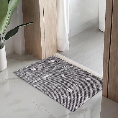 Tapete Passadeira Capacho Retangular Expresso PVC Antiderrapante para Hall de Entrada