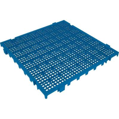 Piso Plástico Modular 42525 Polipropileno Quadrado Texturizado para Uso Industrial Azul