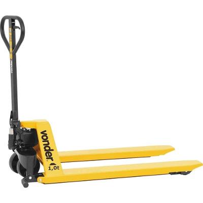 Paleteira Hidráulica Pantográfica PPN 106 Manual 1 TF Elevação 800MM Aço Carbono Vonder