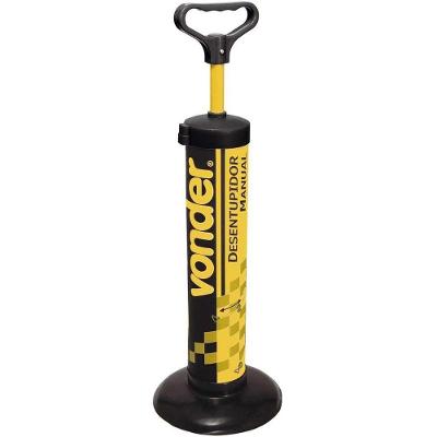 Desentupidor Manual Tipo Bomba DM 500 Alto Poder de Sucção PVC para Vasos Sanitários Vonder