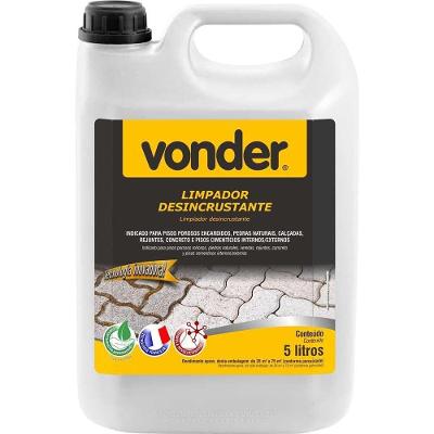 Limpador Desincrustante Decapante Orgânico Ecológico de Ação Rápida para Pisos 5L Vonder