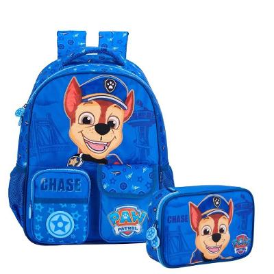 Kit Escolar Xeryus Chase Mochila de Costas e Estojo Box Luxo