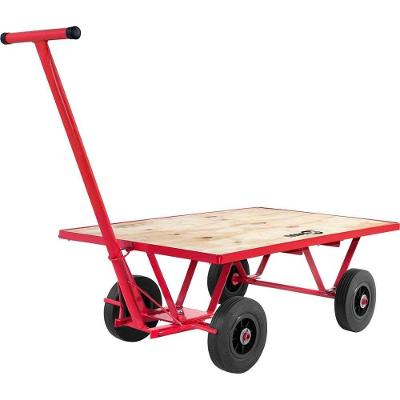 Carrinho Plataforma Nove54 250 Kgf Estrutura Pintada Vermelho