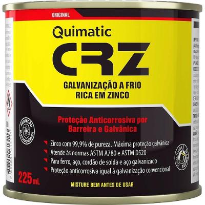 Composto para Galvanização a Frio CRZ com Zinco 99% Quimatic Tapmatic 225ML