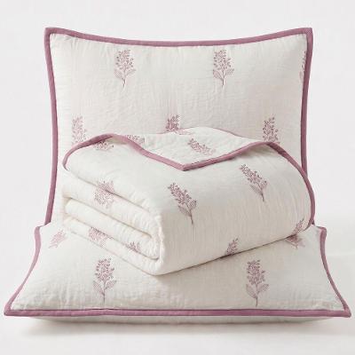 Cobre Leito Fiori Queen 3 Peças Percal Misto 300 Fios Matelassê Bordado Branco Lilly Home Enxovais