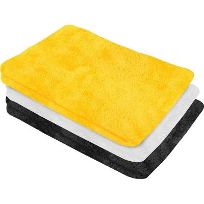 Toalha de Microfibra 6364600400 Secagem Automotiva Extramacia 3 Peças Amarela Branca Preta Vonder