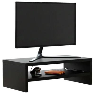 Suporte Base para Monitor Iara Moderno MDP 40CM Preto Milani Movelaria