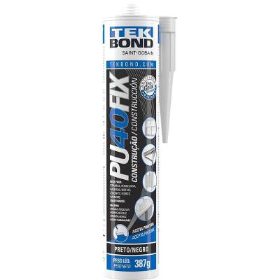 Selante Poliuretano PU 40 FIX Antifungo Preto Tekbond 387G