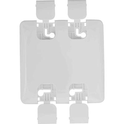 Placa de Acabamento Cega com Suporte LGP020 Branco Brilhante Teclas Largas Sistema Orolux Pial