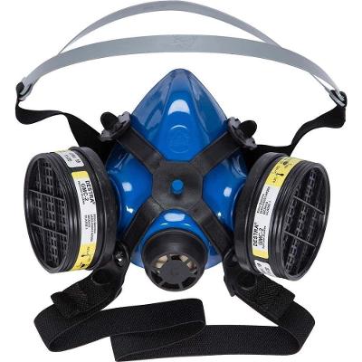 Respirador Semifacial MIG22-VO-GA com 2 Cartuchos para Vapores Orgânicos e Gases Ácidos Destra