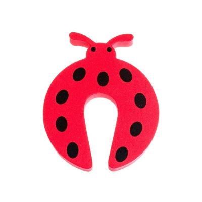 Protetor Infantil para Porta Joaninha E.V.A Vermelho e Preto Bemfixa